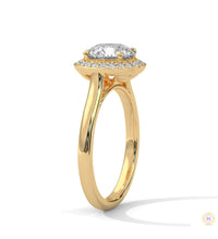 2.20 Ct. Halo Lab Diamond Engagement Ring
