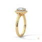 2.20 Ct. Halo Lab Diamond Engagement Ring