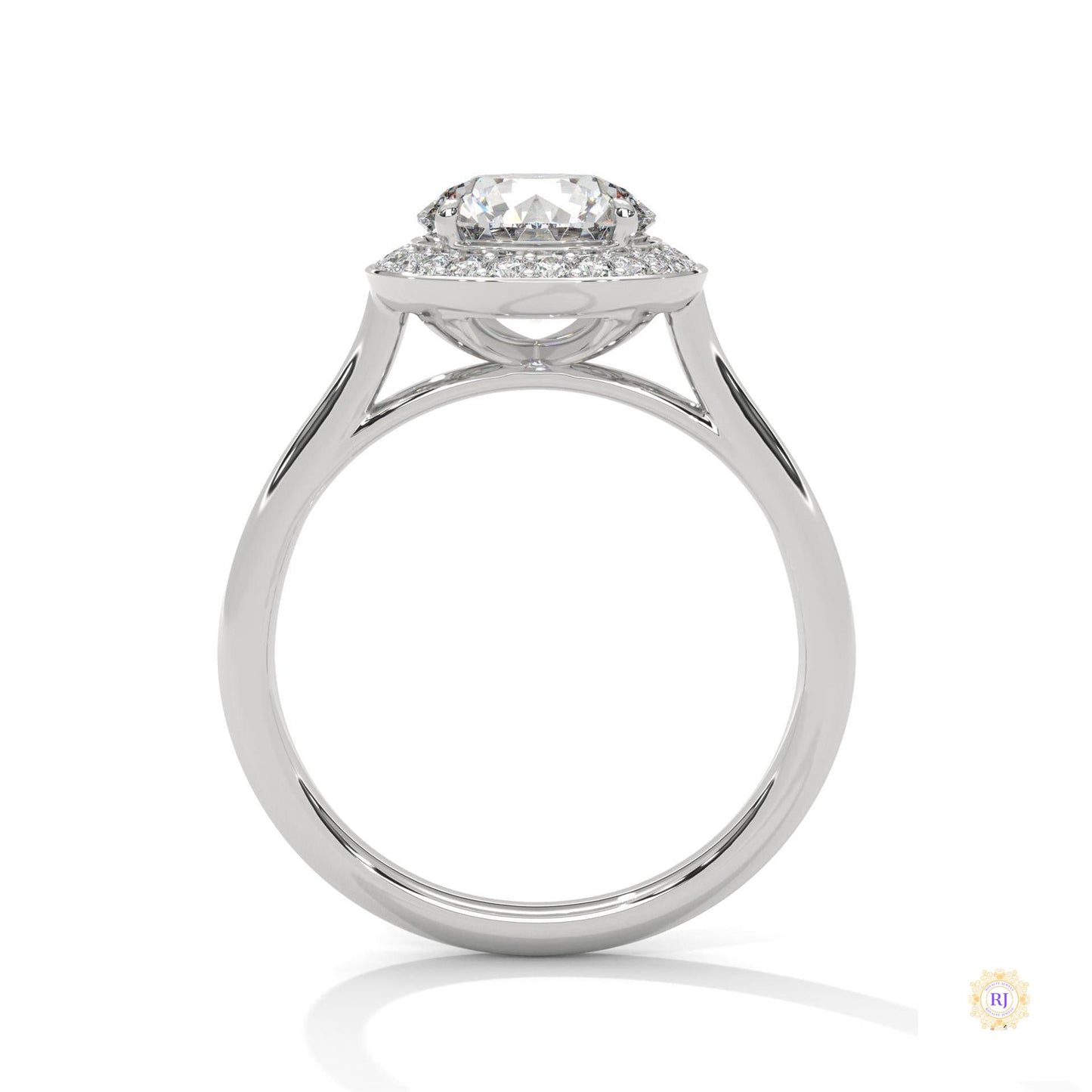 2.20 Ct. Halo Lab Diamond Engagement Ring