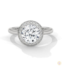 2.20 Ct. Halo Lab Diamond Engagement Ring