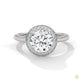 2.20 Ct. Halo Lab Diamond Engagement Ring