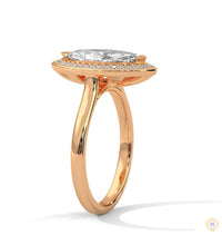 2.20 Ct. Marquise Halo Diamond Ring