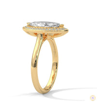 2.20 Ct. Marquise Halo Diamond Ring