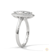 2.20 Ct. Marquise Halo Diamond Ring