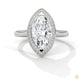 2.20 Ct. Marquise Halo Diamond Ring