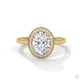2.20 Ct. Oval Halo Lab Diamond Ring