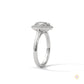 2.20 Ct. Oval Halo Lab Diamond Ring
