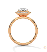 2.20 Ct. Oval Lab Diamond Halo Ring