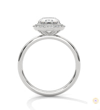 2.20 Ct. Oval Lab Diamond Halo Ring