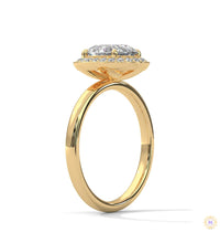 2.20 Ct. Oval Lab Diamond Halo Ring