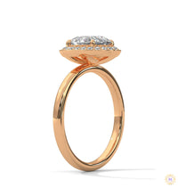 2.20 Ct. Oval Lab Diamond Halo Ring
