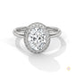 2.20 Ct. Oval Lab Diamond Halo Ring