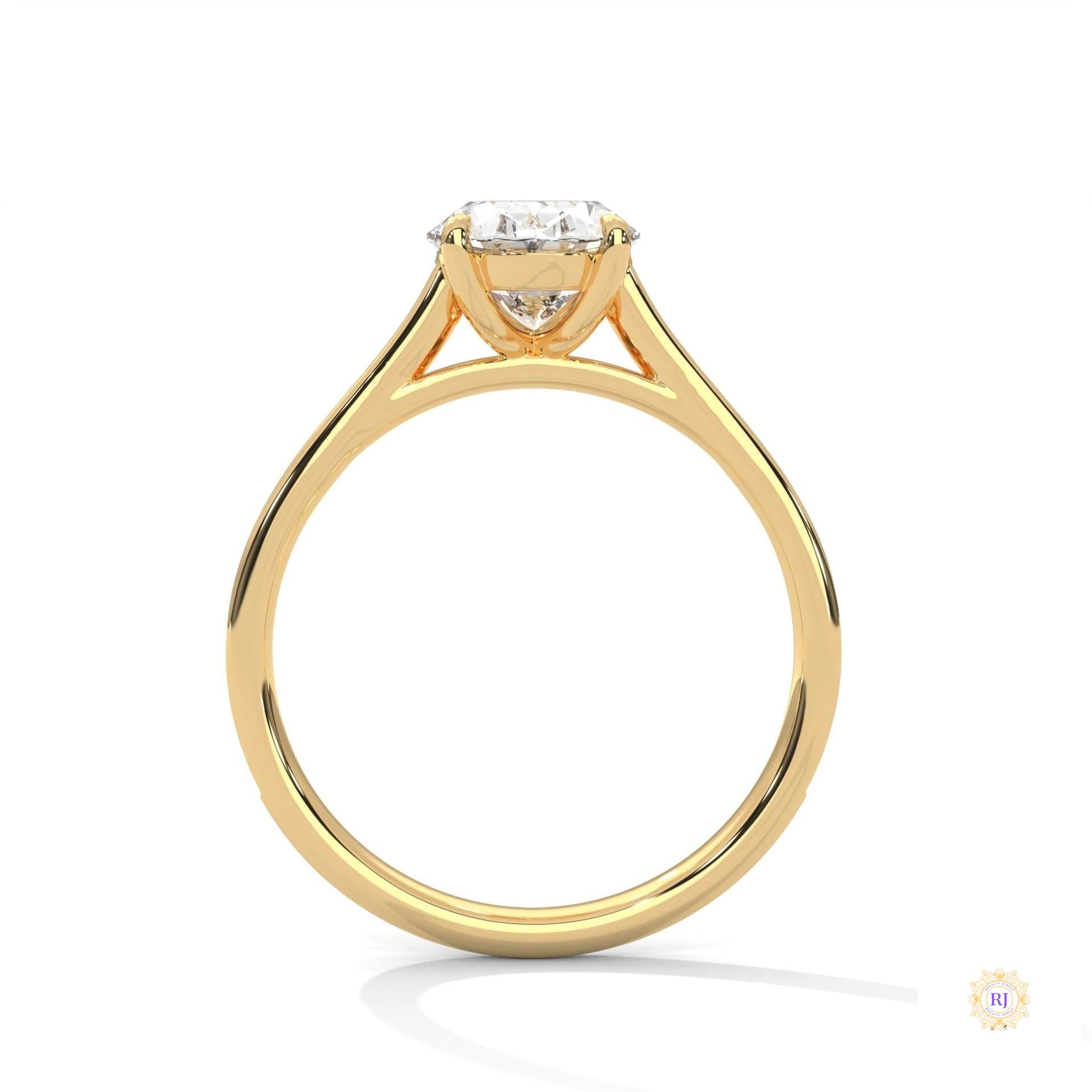 2.20 Ct. Oval Solitaire Pavé Lab Diamond Ring