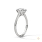 2.20 Ct. Oval Solitaire Pavé Lab Diamond Ring