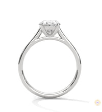 2.20 Ct. Oval Solitaire Pavé Lab Diamond Ring