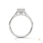 2.20 Ct. Oval Solitaire Pavé Lab Diamond Ring