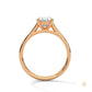 2.20 Ct. Oval Solitaire Pavé Lab Diamond Ring