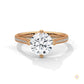 2.20 Ct. Pavé Diamond Solitaire Ring