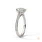 2.20 Ct. Pavé Diamond Solitaire Ring