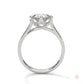 2.20 Ct. Pavé Diamond Solitaire Ring