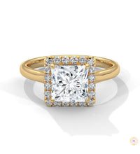 2.20 Ct. Princess-Cut Lab Diamond Ring