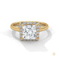 2.20 Ct. Princess-Cut Lab Diamond Ring