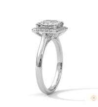 2.20 Ct. Princess-Cut Lab Diamond Ring