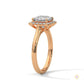 2.20 Ct. Princess-Cut Lab Diamond Ring