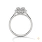 2.20 Ct. Princess-Cut Lab Diamond Ring