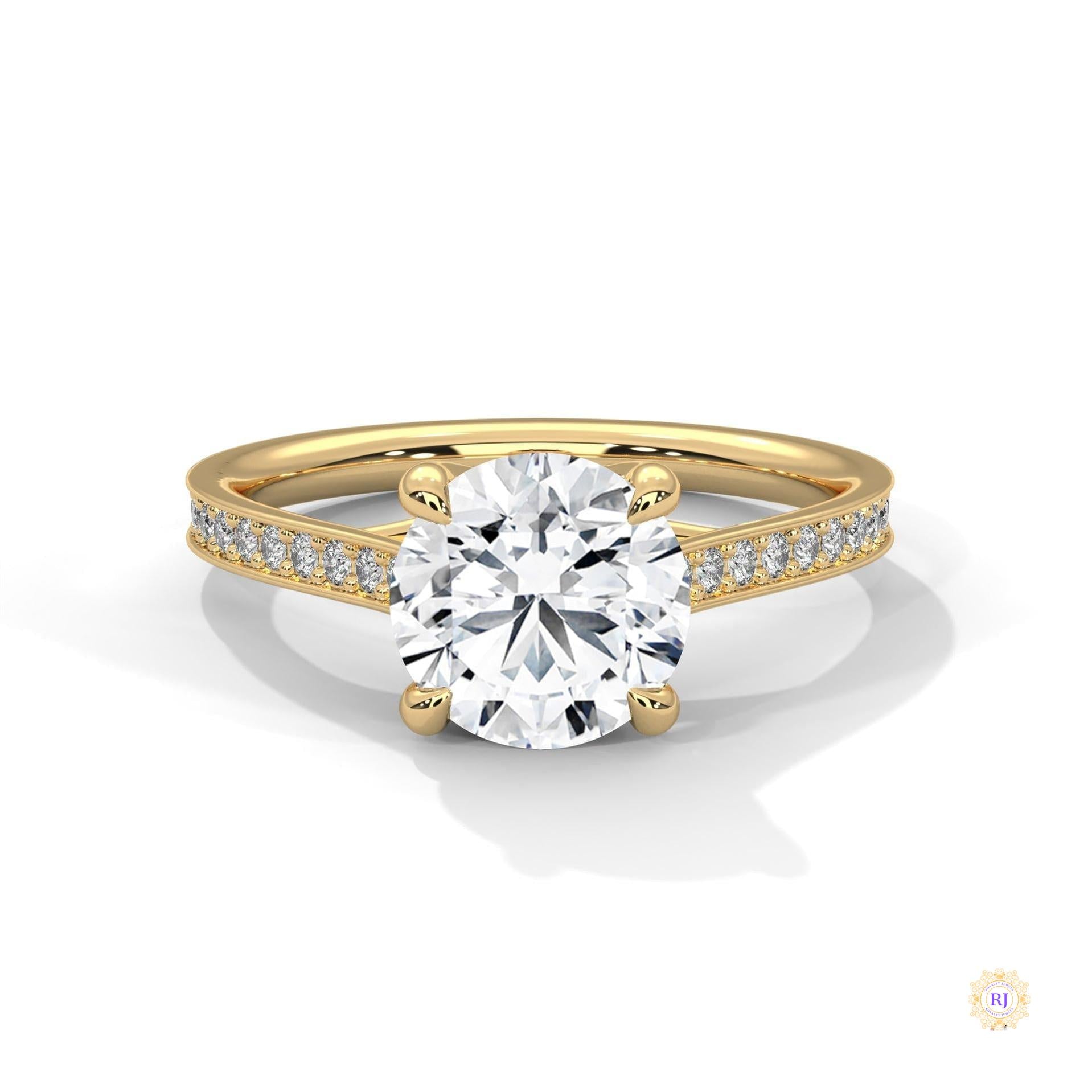 2.25 Ct. Crossover Cathedral Pavé Ring