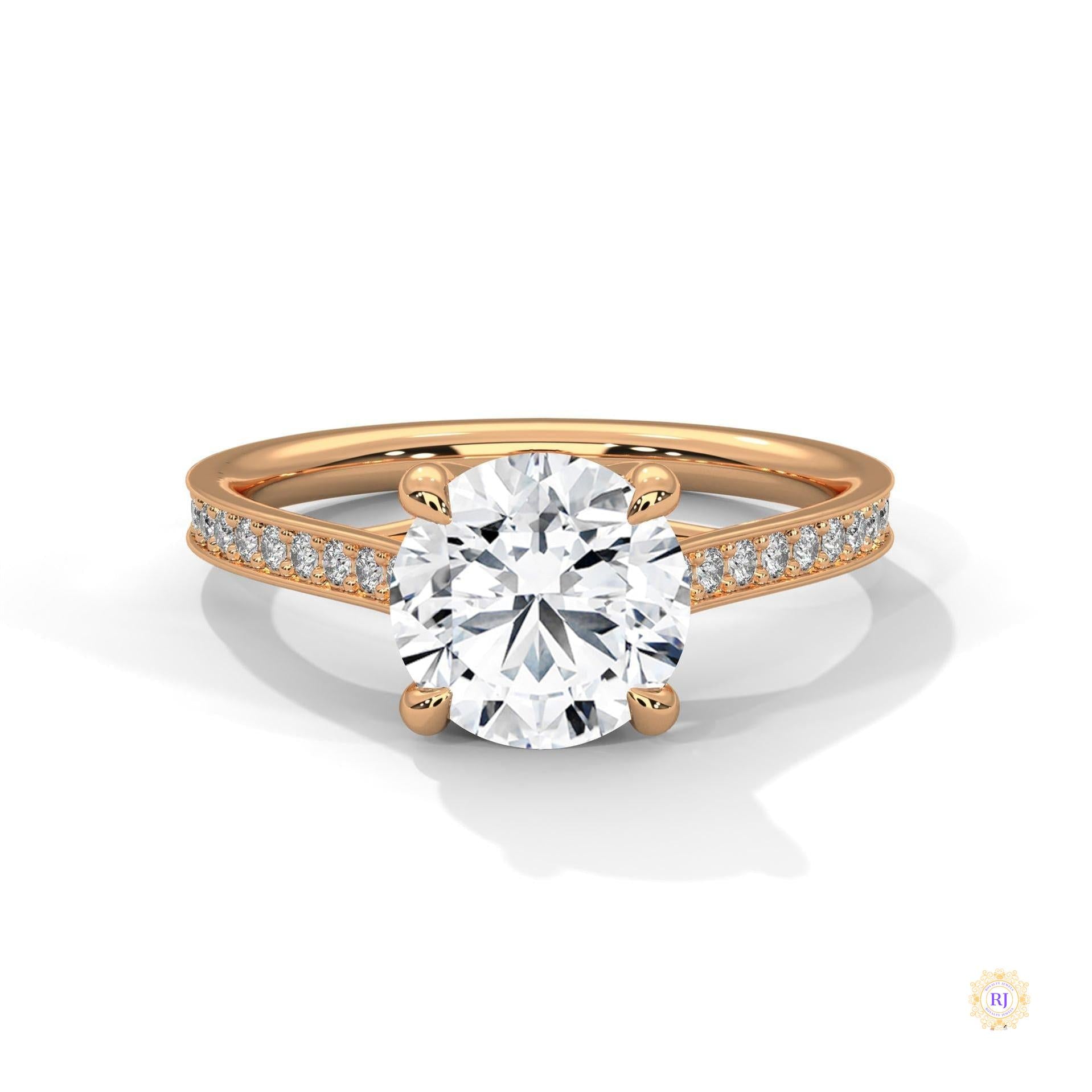 2.25 Ct. Crossover Cathedral Pavé Ring