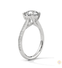2.25 Ct. Crossover Cathedral Pavé Ring