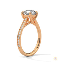2.25 Ct. Crossover Cathedral Pavé Ring