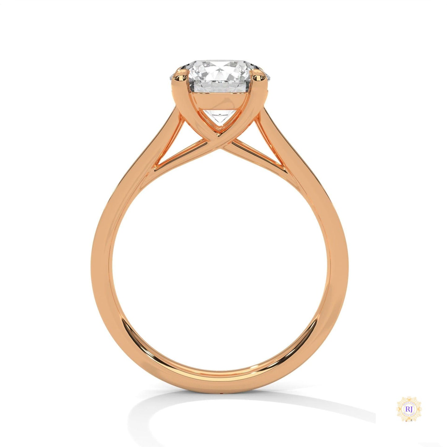2.25 Ct. Crossover Cathedral Pavé Ring