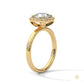 2.25 Ct. Cushion Halo Lab Diamond Ring