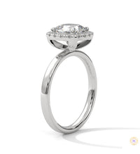2.25 Ct. Cushion Halo Lab Diamond Ring