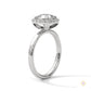 2.25 Ct. Cushion Halo Lab Diamond Ring