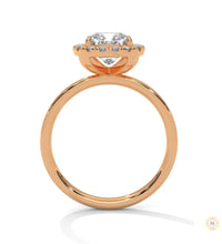 2.25 Ct. Cushion Halo Lab Diamond Ring
