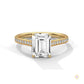 2.25 Ct. Emerald-Cut Lab Diamond Ring