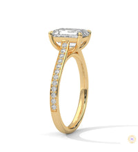 2.25 Ct. Emerald-Cut Lab Diamond Ring