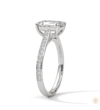2.25 Ct. Emerald-Cut Lab Diamond Ring