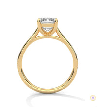 2.25 Ct. Emerald-Cut Lab Diamond Ring