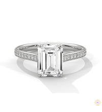 2.25 Ct. Emerald-Cut Lab Diamond Ring