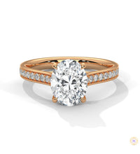 2.25 Ct. Oval Lab Diamond Engagement Ring