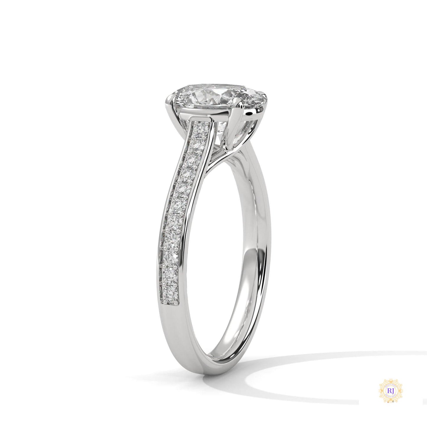 2.25 Ct. Oval Lab Diamond Engagement Ring