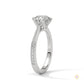 2.25 Ct. Pavé Solitaire Lab Diamond Engagement Ring