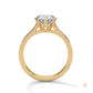 2.25 Ct. Pavé Solitaire Lab Diamond Engagement Ring