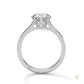 2.25 Ct. Pavé Solitaire Lab Diamond Engagement Ring