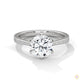 2.25 Ct. Pavé Solitaire Lab Diamond Engagement Ring