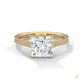 2.25 Ct. Princess Cathedral Pavé Ring